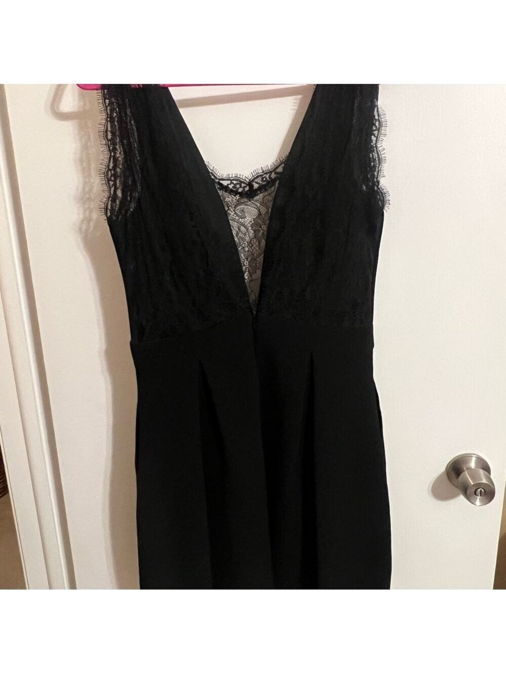 BCBGENERATION Black Lace Detail Dress 8 - Picture 4 of 7